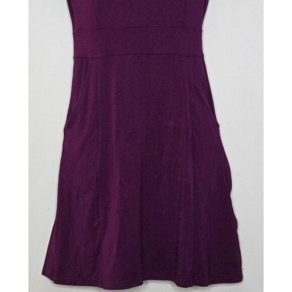 Scottevest Daisy Dress Size XS Hidden  Pockets Purple Knit Stretch - Picture 3 of 7